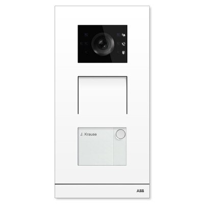 ABB-Welcome IP Video Outdoor Station, White, 1 Button